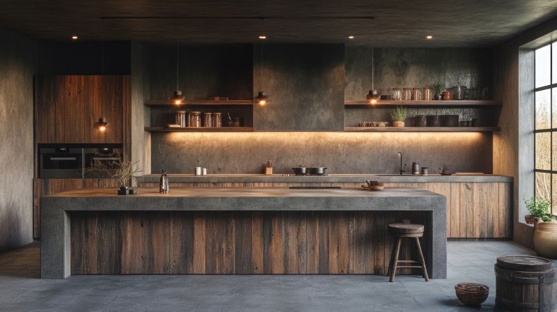 Concrete Countertop Pouring detail