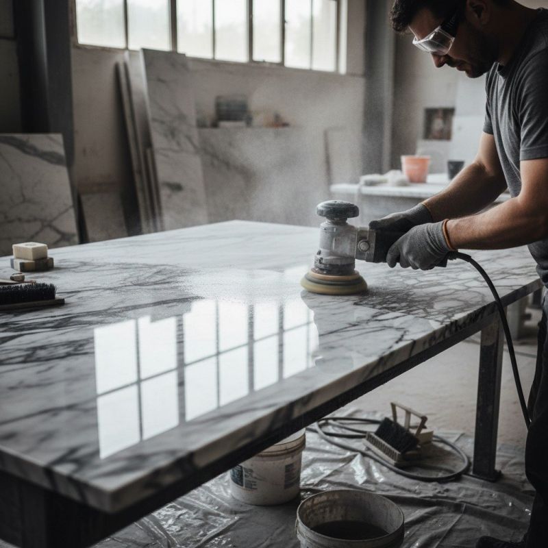 Countertop Polishing detail